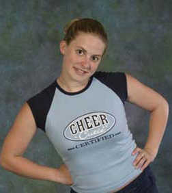 Baby blue & Navy �Cheer Cutie� T-Shirt (AA4377BN)
